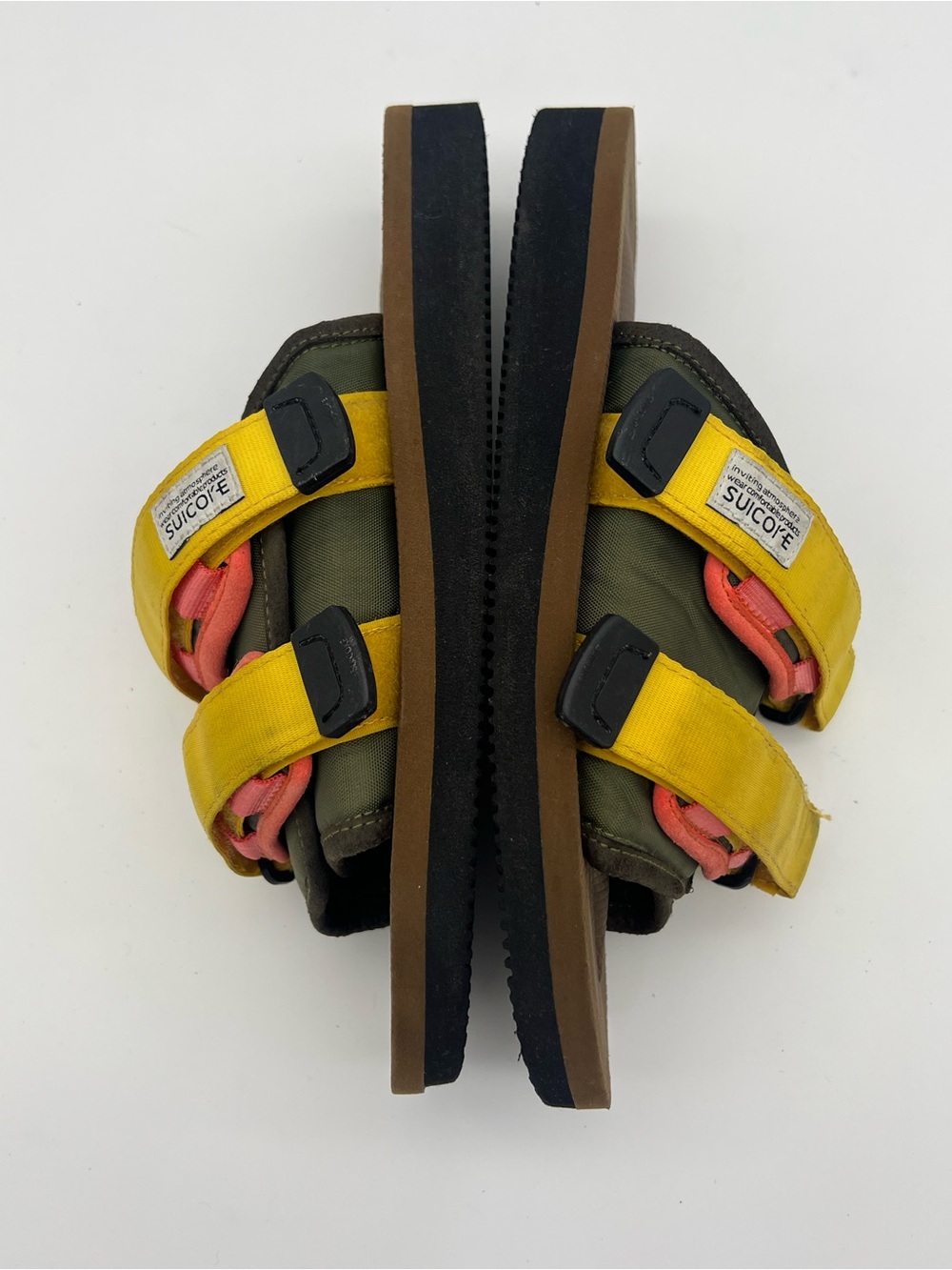 Suicoke Moto cab olive brown Nylon sandals Men’s size 8 Women’s size 10 shoes - Picture 3 of 16